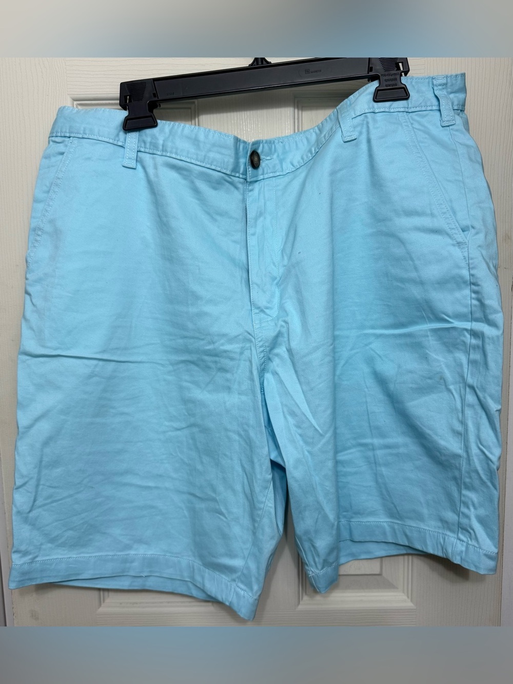 George Light Blue Flat Front Cotton Shorts